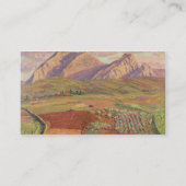Landschap (olie op doek) visitekaartje (Achterkant)