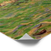 Landschap Olijfboomgebergten, Van Gogh Fine Art Poster (Hoek)