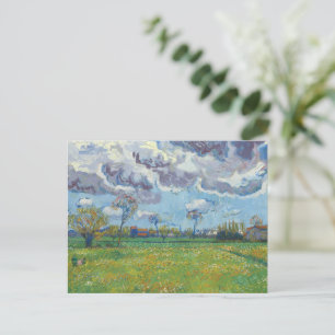 Landschap onder een stormachtige hemel Vincent Gog Briefkaart