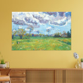 Landschap onder een stormachtige hemel Vincent Gog Canvas Afdruk (Insitu (Woonkamer))