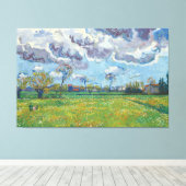 Landschap onder een stormachtige hemel Vincent Gog Canvas Afdruk (Insitu (Houten vloer))