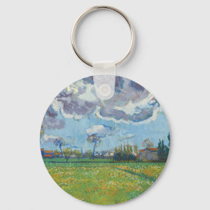 Landschap onder een stormachtige hemel Vincent Gog Sleutelhanger