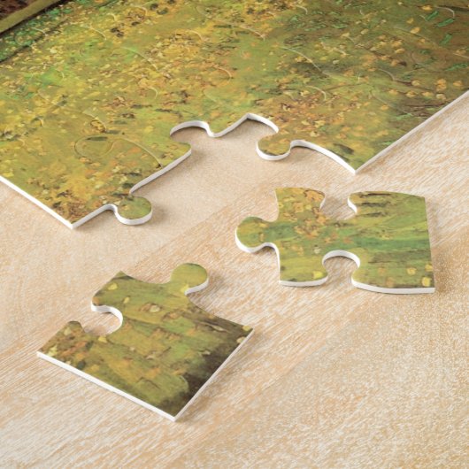 Landschap onder een Stormy Sky van Vincent van Gog Legpuzzel (Zijkant)