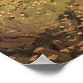 Landschap onder een Stormy Sky van Vincent van Gog Poster (Hoek)