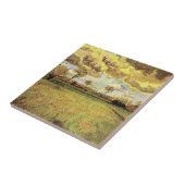 Landschap onder een Stormy Sky van Vincent van Gog Tegeltje (Zijkant)