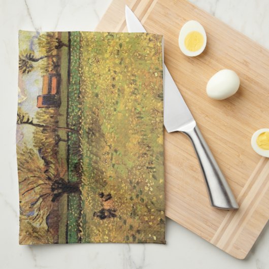 Landschap onder een Stormy Sky van Vincent van Gog Theedoek (Quarter Fold)