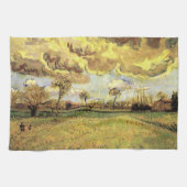 Landschap onder een Stormy Sky van Vincent van Gog Theedoek (Horizontaal)