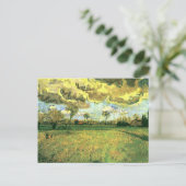 Landschap onder Stormy Sky, Van Gogh Fine Art Briefkaart (Staand voorkant)