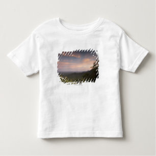 Landschap onder zonsondergang kinder shirts