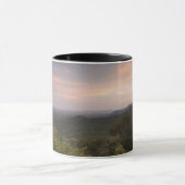 Landschap onder zonsondergang mok (Midden)