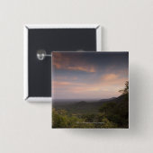 Landschap onder zonsondergang vierkante button 5,1 cm (Voorkant /achterkant)