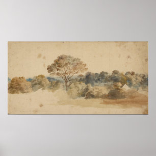 Landschap, ongeveer 1640, Anthony van Dyck Poster