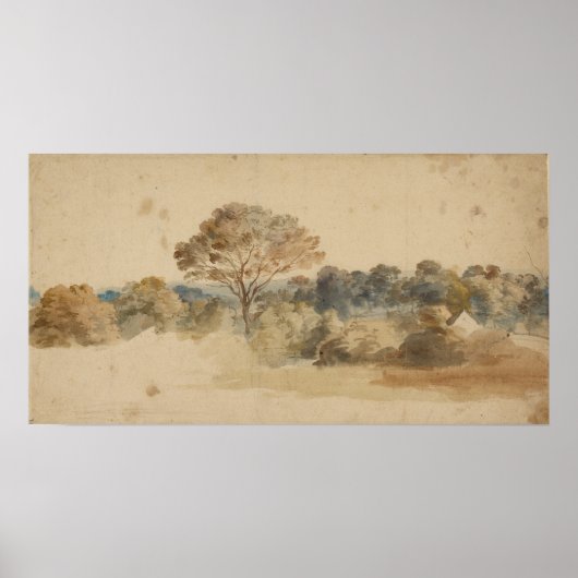 Landschap, ongeveer 1640, Anthony van Dyck Poster (Voorkant)