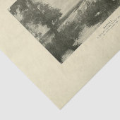 Landschap Oogst Bomen Ephemera Decoupage Tissuepapier (Detail)