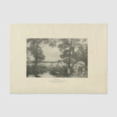 Landschap Oogst Bomen Ephemera Decoupage Tissuepapier (Voorkant)