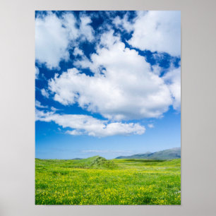 Landschap op het eiland South Uist 2 Poster