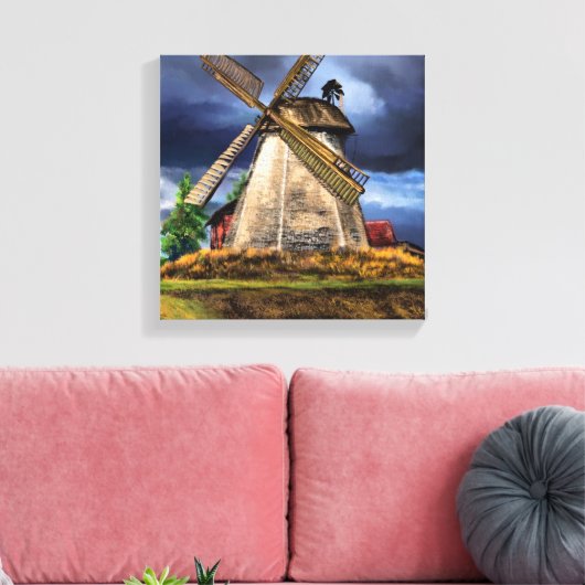Landschap op het Nederlandse Canvas (Insitu (Woonkamer))
