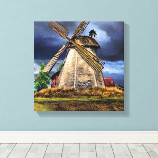 Landschap op het Nederlandse Canvas (Insitu (Houten vloer))