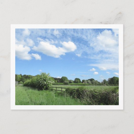 Landschap op het platteland in mei briefkaart (Voorkant)