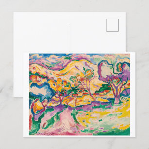 Landschap op La Ciotat Georges Braque Briefkaart