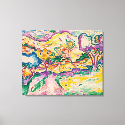 Landschap op La Ciotat | Georges Braque | Canvas Afdruk (Voorkant)