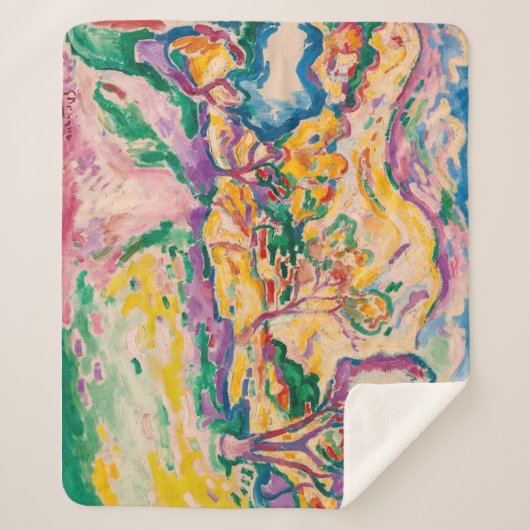 Landschap op La Ciotat | Georges Braque | Sherpa Deken (Voorkant)