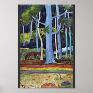 Landschap op Tahiti door Gauguin Paul (beste kwali Poster