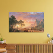  landschap, Oregon Trail van Bierstadt Canvas Afdruk (Insitu (Woonkamer))