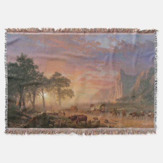  landschap, Oregon Trail van Bierstadt Deken (Voorkant)