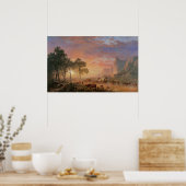  landschap, Oregon Trail van Bierstadt Poster (Keuken)