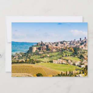 Landschap over Orvieto Bedankkaart