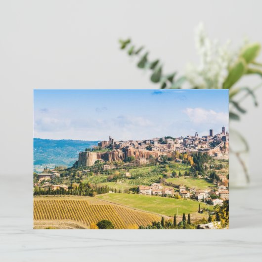 Landschap over Orvieto Bedankkaart (Staand voorkant)