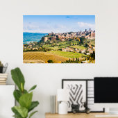 Landschap over Orvieto Poster (Thuiskantoor)