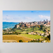 Landschap over Orvieto Poster (Voorkant)