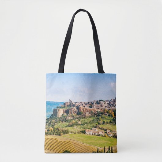 Landschap over Orvieto Tote Bag (Voorkant)