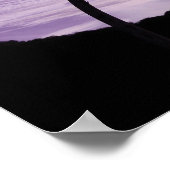 Landschap Paarse Sky Poster (Hoek)