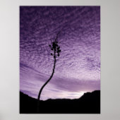 Landschap Paarse Sky Poster (Voorkant)