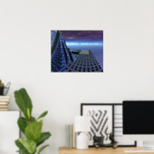 Landschap Pad Gingez el Art Center Sci Fi Landscha Poster (Thuiskantoor)