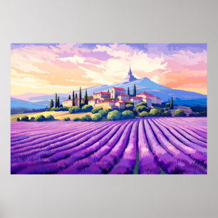 Landschap Panoramisch Prairie Landschap Natuur Poster