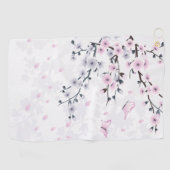Landschap Pastel Cherry Blossom Golfhanddoek (Horizontaal)