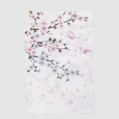 Landschap Pastel Cherry Blossom Golfhanddoek (Voorkant)