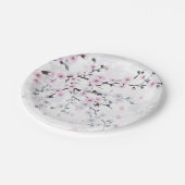 Landschap Pastel Cherry Blossom Papieren Bordje (Gekanteld)