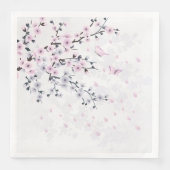 Landschap Pastel Cherry Blossom Servet (Voorkant)