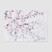 Landschap Pastel Cherry Blossom Tissuepapier (Voorkant)