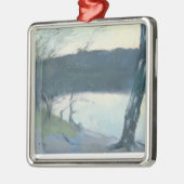 Landschap (pastel op canvas) metalen ornament (Links)