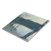Landschap (pastel op canvas) tegeltje (Zijkant)
