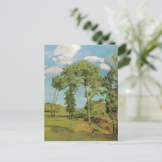 Landschap Paysage Frederic Bazille Impressionist Briefkaart (Staand voorkant)