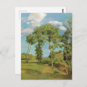 Landschap Paysage Frederic Bazille Impressionist Briefkaart (Voorkant / Achterkant)