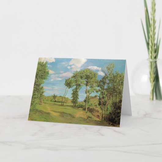 Landschap Paysage Frederic Bazille Impressionist Kaart (Voorkant)