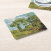 Landschap Paysage Frederic Bazille Impressionist Kartonnen Onderzetters (Schuin)